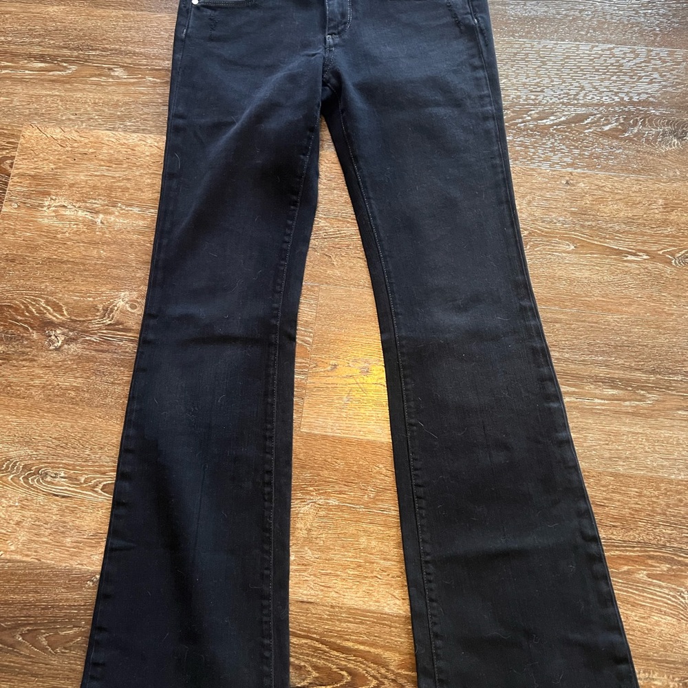 PAIGE Black Boot Cut Jeans